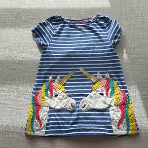 MINIBODEN- Unicorn dress with pockets